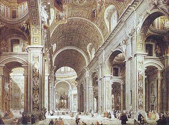 Giovanni Paolo Pannini St. Peter Basilica, from the entrance Germany oil painting art